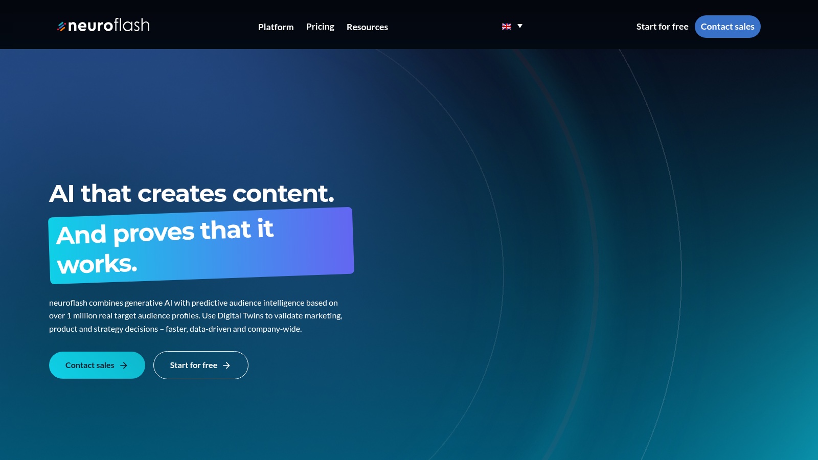 Neuroflash product screenshot